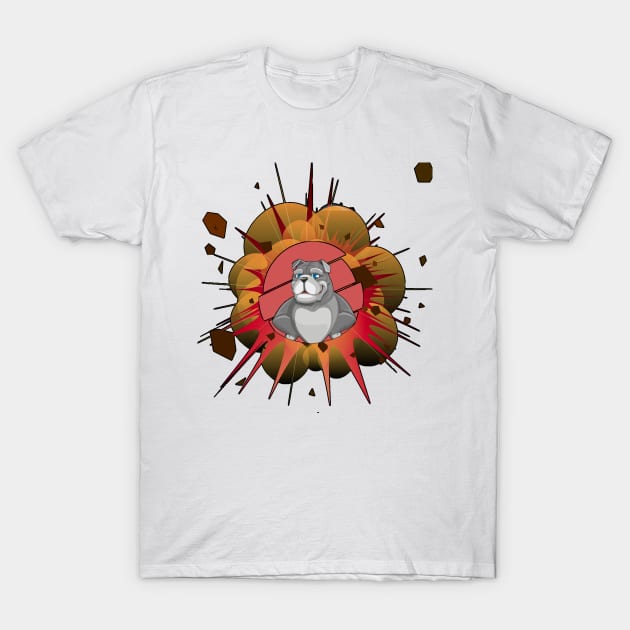 big dog boom T-Shirt by befine01